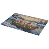 Planche À Découper Soft Coated Wheaten Terrier Christmas Boat Holiday (Coin)