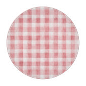 Planche À Découper Soft Girly Pink White Plaid Stripes Bridal Showe   (Devant)