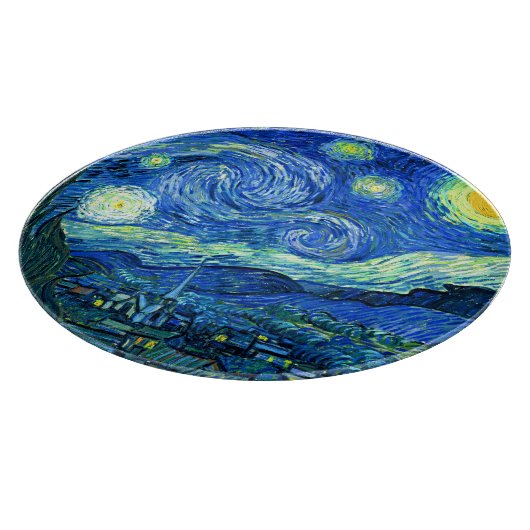 Planche À Découper soirée étoile vincent van gogh (Coin)
