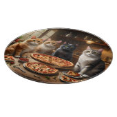Planche À Découper Soirée Pizza Chat, (Coin)