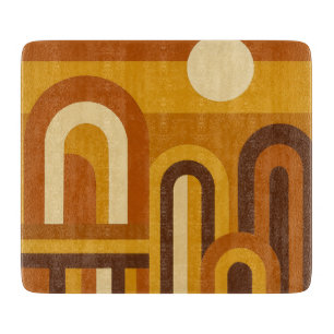 Planche À Découper Soleil & Arches Design Géométrique Moderne du Mili