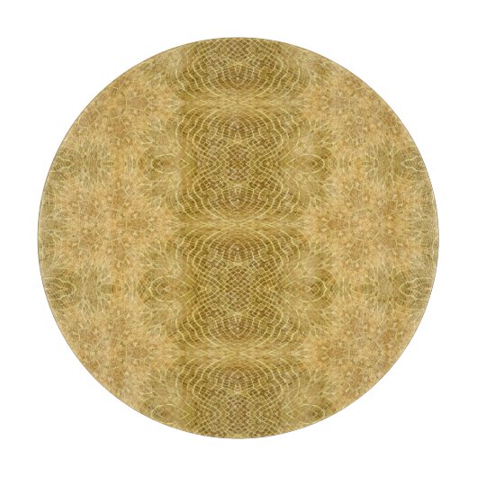 Planche À Découper Soleil jaune or brillant motif (Devant)