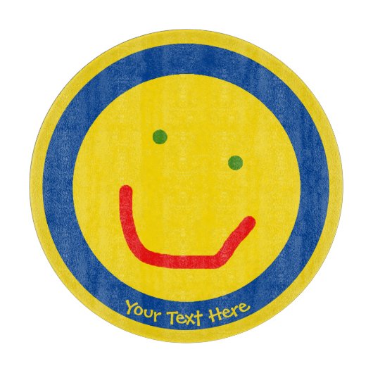 Planche À Découper Soleil souriant, visage joyeux (Devant)