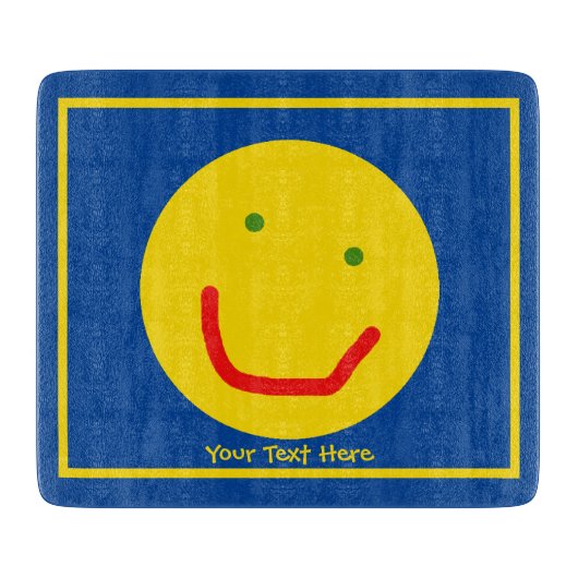 Planche À Découper Soleil souriant, visage joyeux (Devant)