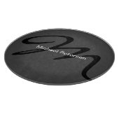 Planche À Découper Sophistiqué Monogramme de script initial moderne g (Coin)