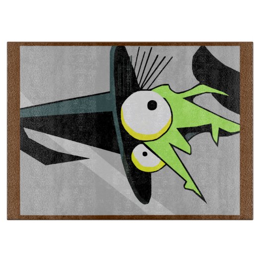 Planche À Découper Sorcière Dans Le Panneau De Découpe Miroir (Devant)