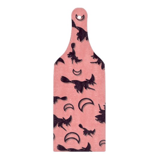 Planche À Découper Sorcière volante entre la moitié de la lune à Hall (Devant)