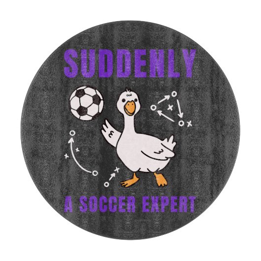 Planche À Découper Soudain un expert de football (Devant)