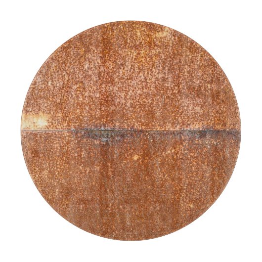 Planche À Découper Soudé vieux métal, texture rouille. (Devant)