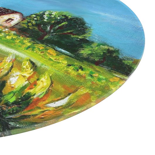 PLANCHE À DÉCOUPER SOUFFRANCES ET CAMPAGNE EN TOSCANE (Coin)