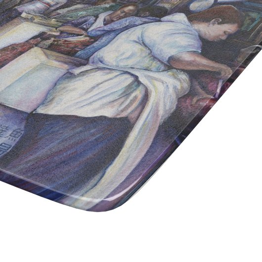 Planche À Découper Soupe à la tête de poisson, Singapour (Coin)