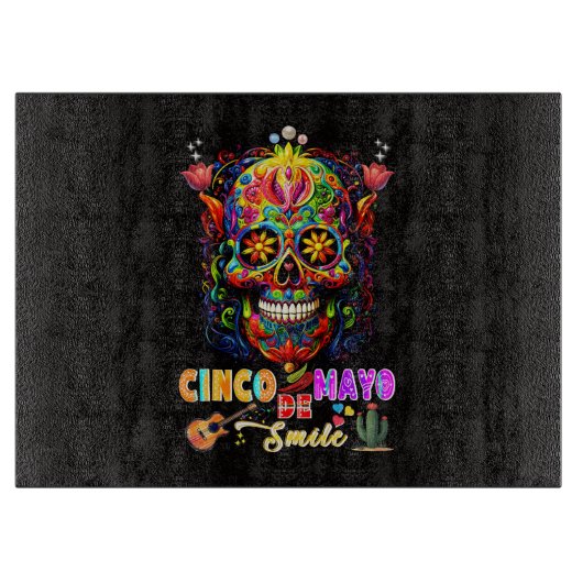 Planche À Découper Sourire Cinco De Mayo (Devant)