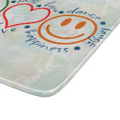 Planche À Découper Sourire d'amour de paix (Coin)