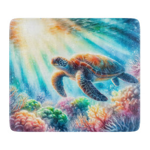 Planche À Découper Sous la tortue de mer