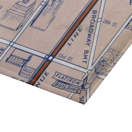 PLANCHE À DÉCOUPER SOUTERRAIN MAP, 1940 2 DE NEW YORK (Coin)