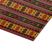 Planche À Découper Southwest Design Red Black Gold Tribal Motif (Coin)