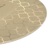 Planche À Découper Soybean Monogram Quatrefoil Nouveaux mariés Mariag (Coin)