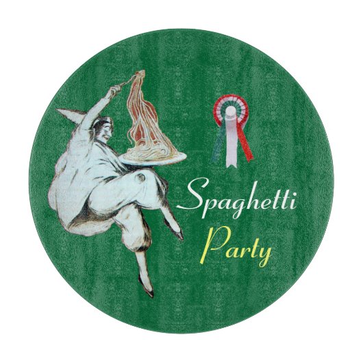 Planche À Découper SPAGHETTI PARTY CUISINE ITALIENNE, RESTAURANT, Ver (Devant)