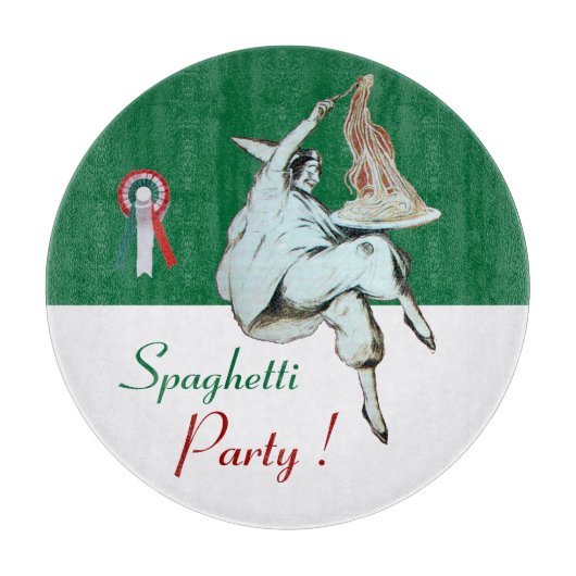 Planche À Découper SPAGHETTI PARTY CUISINE ITALIENNE, RESTAURANT Vert (Devant)
