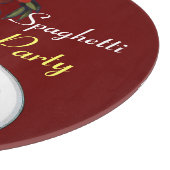 PLANCHE À DÉCOUPER SPAGHETTI PARTY DANCE, CUISINE ITALIENNE ET TOMATE (Coin)