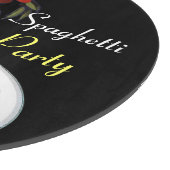 PLANCHE À DÉCOUPER SPAGHETTI PARTY DANCE, CUISINE ITALIENNE ET TOMATE (Coin)