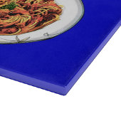 PLANCHE À DÉCOUPER SPAGHETTI PARTY DANCE, CUISINE ITALIENNE ET TOMATE (Coin)