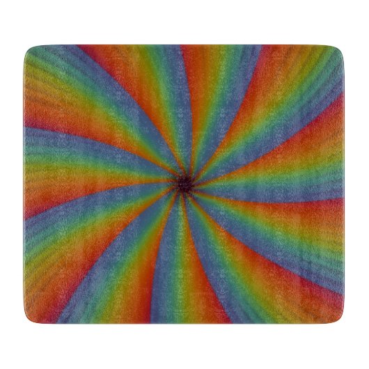 Planche À Découper Spectrum Spin – Spirale chromatique radieuse (Devant)