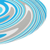 Planche À Découper Spirale grise bleue abstraite (Coin)