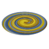 Planche À Découper spirale jaune et bleue (Coin)