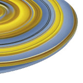 Planche À Découper spirale jaune et bleue (Coin)