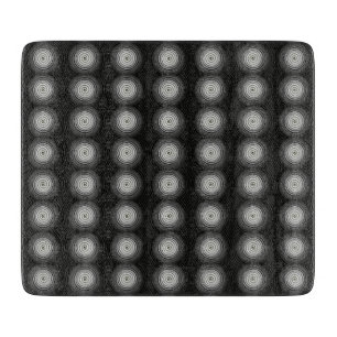 Planche À Découper Spirale Noire Et Blanche