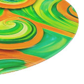 Planche À Découper Spirale verte et orange (Coin)