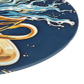 Planche À Découper Splash de café océanique (Coin)