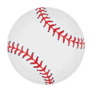 Planche À Découper Sporty-Baseball Classique Thème Sportif Rouge & Bl