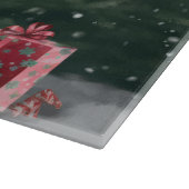 Planche À Découper Springer Spaniel Chien dans la neige Noël (Coin)