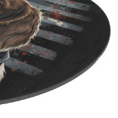 Planche À Découper Springer Spaniel Chien Drapeau Américain (Coin)
