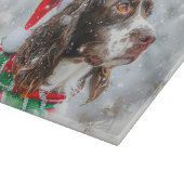 Planche À Découper Springer Spaniel Chien Fête de Noël (Coin)