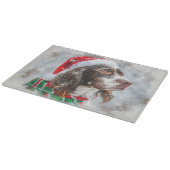 Planche À Découper Springer Spaniel Chien Fête de Noël (Coin)