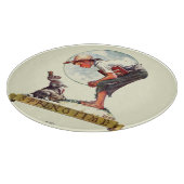 Planche À Découper Springtime, 1935 garçon avec lapin (Coin)