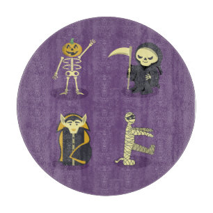 Planche À Découper Squelette de Halloween Dracula Momie Faucheuse