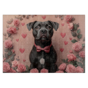 Planche À Découper Staffordshire américain avec Roses - Saint-Valenti