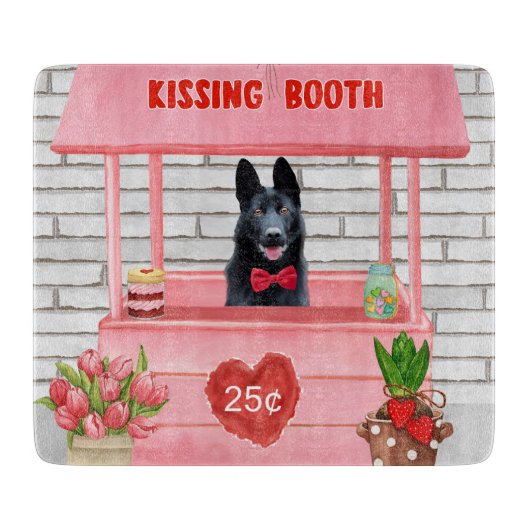 Planche À Découper Stand de baisers de la Saint-Valentin pour Berger (Devant)