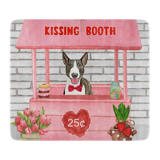 Planche À Découper Stand de baisers de la Saint-Valentin pour chien B (Devant)