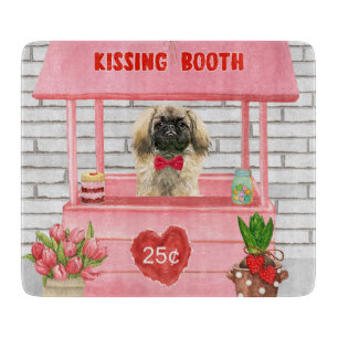 Planche À Découper stand de baisers pour chien pékinois pour la Saint