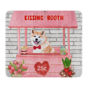 Planche À Découper Stand de baisers pour la Saint-Valentin pour chien