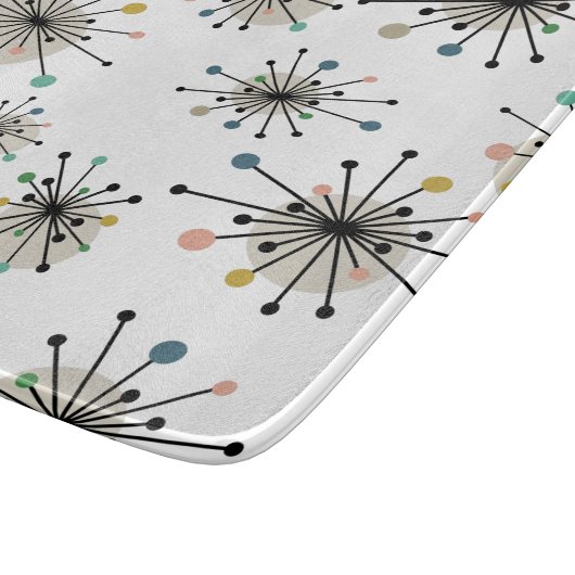 Planche À Découper Starburst Motif Âge atomique milieu du siècle mode (Coin)