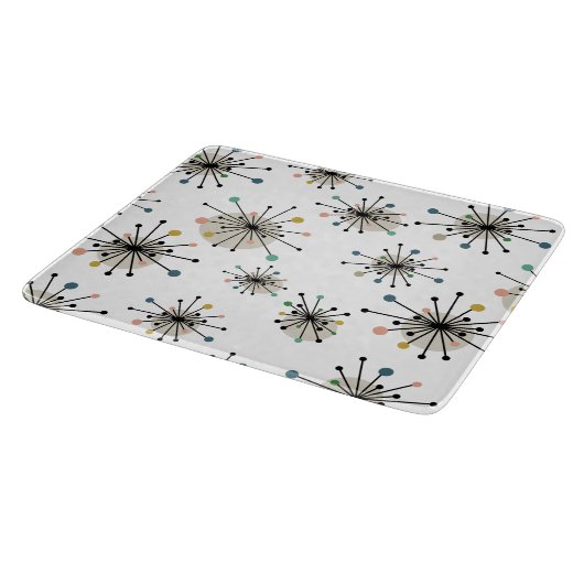 Planche À Découper Starburst Motif Âge atomique milieu du siècle mode (Coin)