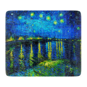 Planche À Découper Starry Night Over the Rhone par Vincent Van Gogh