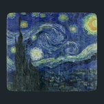 Planche À Découper Starry Night Vincent van Gogh Art Peinture Cu<br><div class="desc">Vincent van Gogh (Néerlandais, 1853 - 1890) Starry Night, 1889, Huile sur toile Non encadré : 73 × 92 cm (28, 7 × 36, 2 po) Ce tableau représente la vue depuis la fenêtre est de la chambre d'asile de Van Gogh à Saint-Rémy-de-Provence, il ajoute un village aménagé. Il est...</div>
