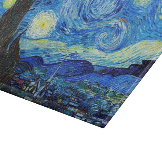 Planche À Découper Starry Night Vincent Van Gogh peinture paris (Coin)